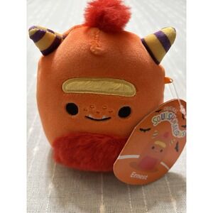 NWT Squishmallows 5" Ernest The Monster Candy Corn Ears Plush Cute Fun Toy Kid
